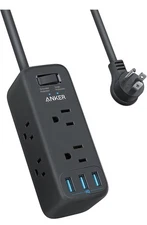 Anker 331 Power Strip (PowerExtend USB 6-Outlet Pod) - 5ft Extension Cord, 300J