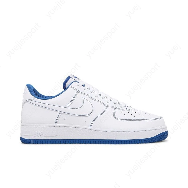 靴 Nike Air Force 1Low 07 Stitch Game  Nike Air Force 1 '07 Contrast Stitch - White Game Royal for Sale