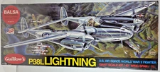 Guillow's P-38L Lightning Balsa Flying Model Kit 40" Wing Span 1:16 Scale #2001