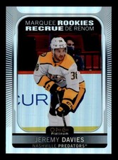 2021-22 O-Pee-Chee Platinum Rainbow #252 Jeremy Davies Predators Rookie