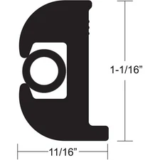 TACO Marine Flex Vinyl Rub Rail Kit - Black W/Black Insert 50' 1-1/16" V11-0809B