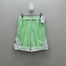 Jordan Vapor Green Diamond Basketball Shorts 95D313-E2E Boys Youth sz Large NEW