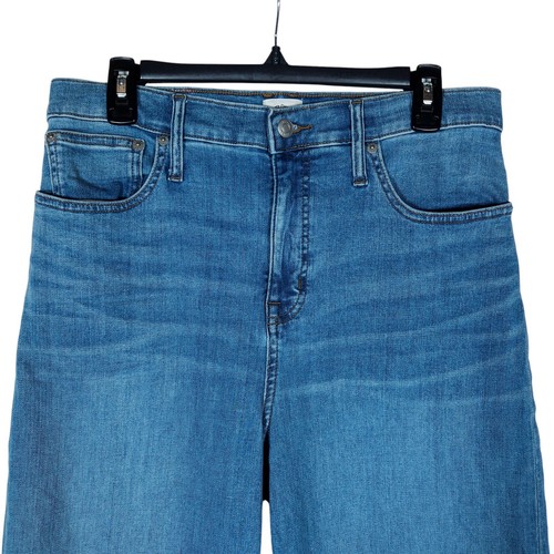 Jeans donna J Crew Denim slim gamba larga 31 lavaggio leggero cropped casual morbido chic - Foto 2 di 13