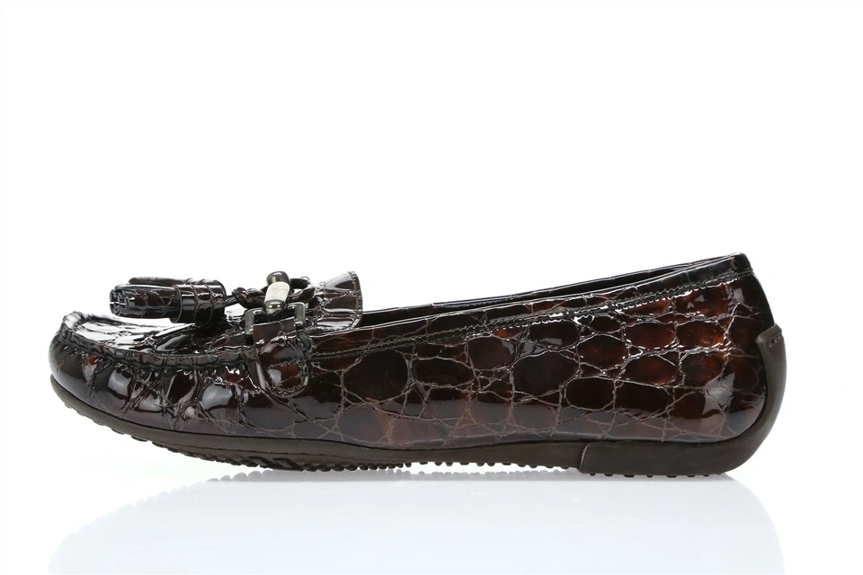 Mocasines mujer STUART WEITZMAN charol marrón talla 6,5 Foto 2 de 4