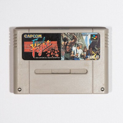 *DAMAGED SHELL* Final Fight 1 (Super Famicom, 1990) Tested Japan Import Capcom