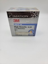 3M High Density 3.5" Diskettes 10 Pack IBM Formatted DS HD Floppy Disks SEALED