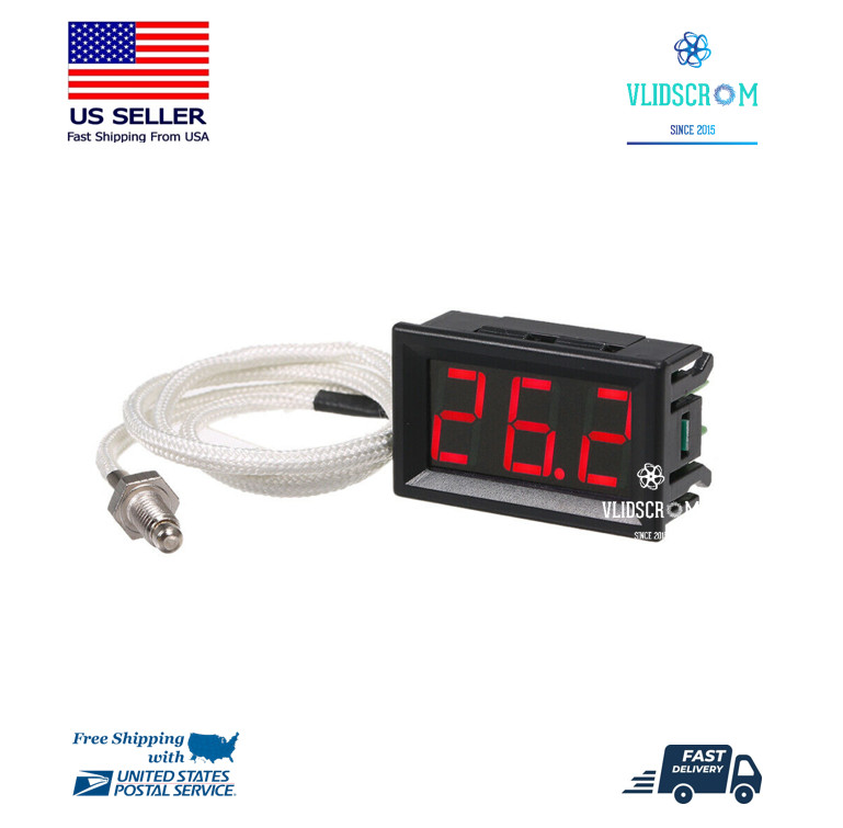 XH-B310 K Type Digital Thermometer DC 12V LED Temperature Meter -30~800C