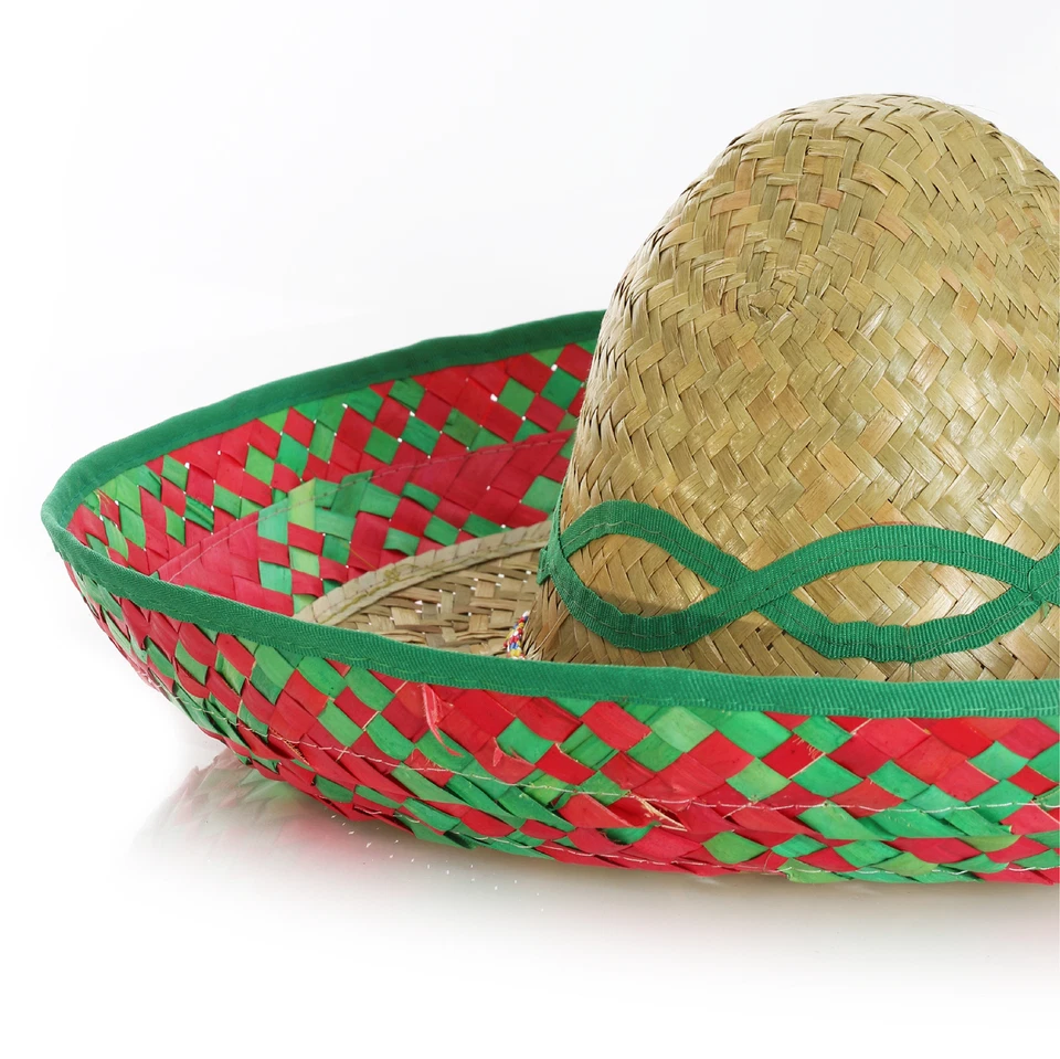 SOMBRERO HAT MEXICAN STRAW ACCESSORY HOLIDAY HEN STAG BANDIT FANCY DRESS LOT - Image 4 of 4