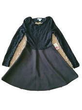 Glamorous Black Lace Longsleeves Backless Dress MSRP $49 Size Small NWT 