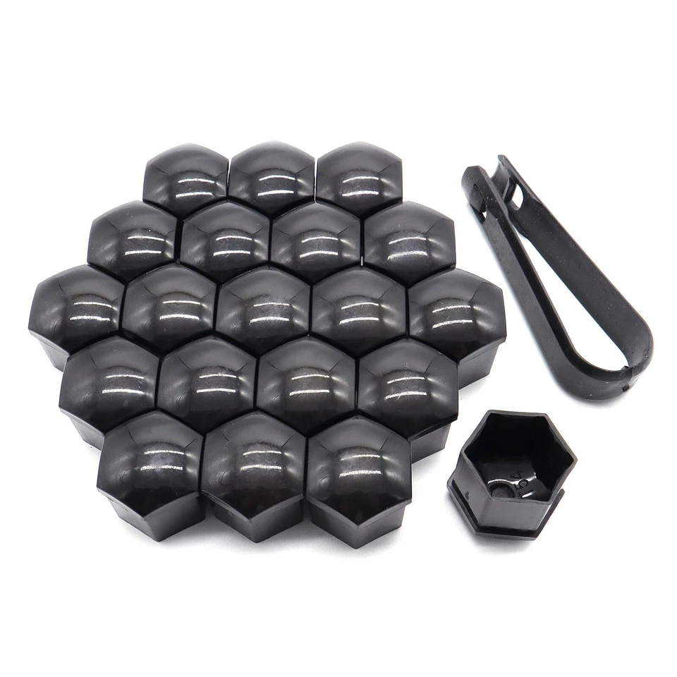 Set of 20 Universal 19mm Black Car Wheel Hub Lug Nut Cap Cover Bolt Protector US - Изображение 4 из 4