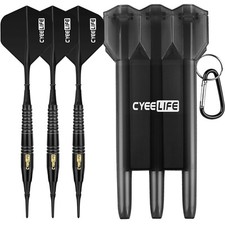 CyeeLife Dartpfeile Softdart Professionelle 18g mit Case,6 Farben