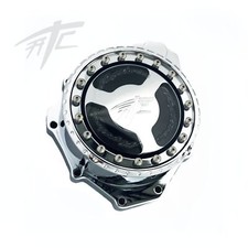 HAYABUSA ATC CHROME SEE THROUGH STATOR COVER LED LIGHTS 2015 SUZUKI HAYABUSA