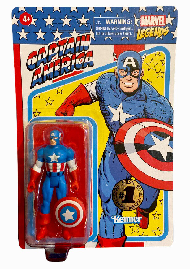2020 Marvel CAPTAIN AMERICA Unpunched 3.75” 1st Edition Figure