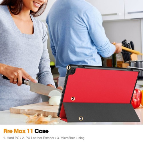 Housse mince pour Amazon Fire Max 11 2023 étui housse de protection étui intelligent sac support - Photo 23/118