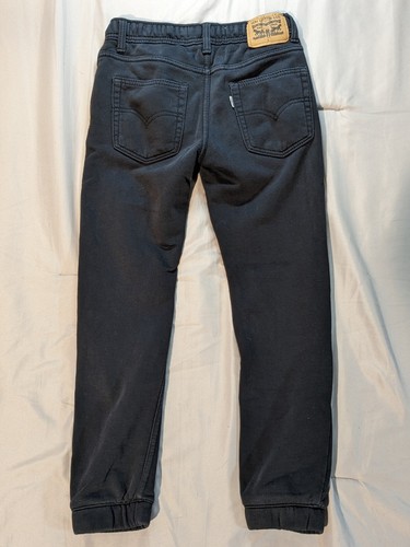 Levi's Youth Knit Jogger Charcoal Denim Drawstring Black Medium Jeans 10-12 YRS - Picture 2 of 7