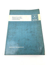 Libro Manual de Servicio Mercedes Benz Modelo Año 1981 Coches de Pasajeros Versión EE. UU.