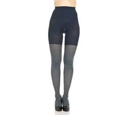 SPANX STAR POWER CENTER STAGE SHAPING TIGHTS Size A HEATHERED GREY