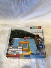 NIB Water Pool Game Inflatable Basketball Floating Hoops Intex 26.5" Free Ship●R