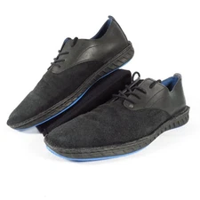Backjoy Standright Zen Oxford Shoes Men's Size 11 Black Blue Comfort Stand Right