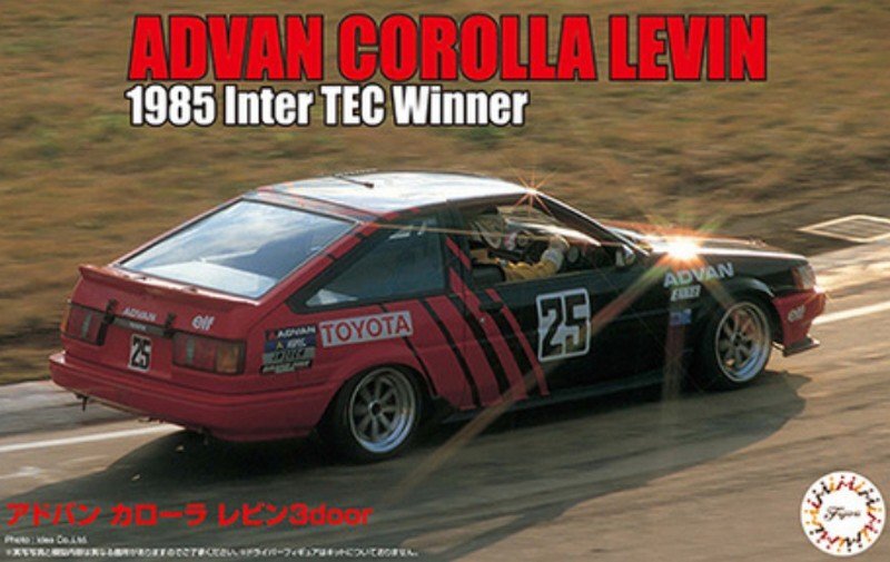 86ミニカー　ドリフト Fujimi ID-291 1/24 Model Car Kit Advan Toyota Corolla Levin