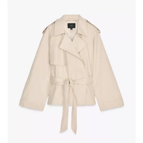 ZARA SHORT BELTED TRENCH COAT