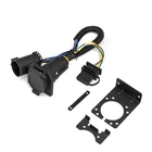 For Toyota Tacoma 2007-2024 , 7 Way Trailer Wiring Harness 4 Way Flat Plug Kit