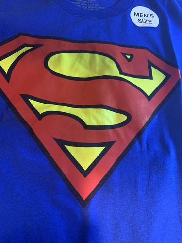 DC Comics Superman Classic Logo Blue T-Shirt Tee Shirt Size M Medium - Bild 2 von 4