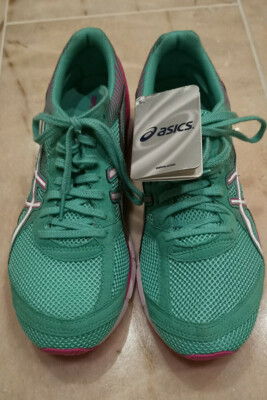ASICS Sportschuhe Laufschuh Sneaker Gel-Feather Glide2, Mint/Silber, 43.5 unisex
