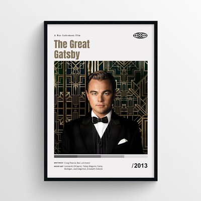 The Great Gatsby Movie Poster Print, Wall Art - Unframed | eBay