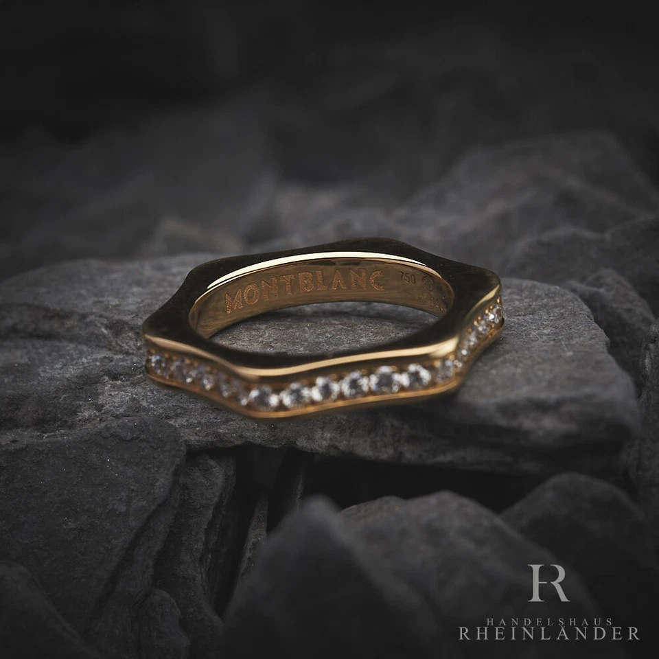 Montblanc Damas Joyería 4810 Colección Anillo Talla 48 Oro Diamantes ID 38993 Foto 3 de 3