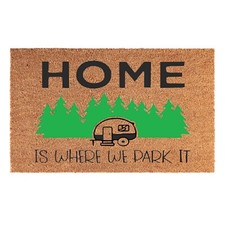 Image of Door Mat Caravan Motorhome Campervan 40cm x 60cm Coir Fibre Entrance Rug
