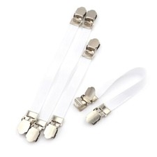 4 Metal Ironing Board Fasteners Snug Grips for Covers Elastic 2 SETS