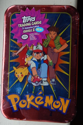 ASH & TEAM POKEMON TOPPS TV ANIMATION EDITION SERIE 2 WERKSEITIG VERSIEGELTE KARTENDOSE