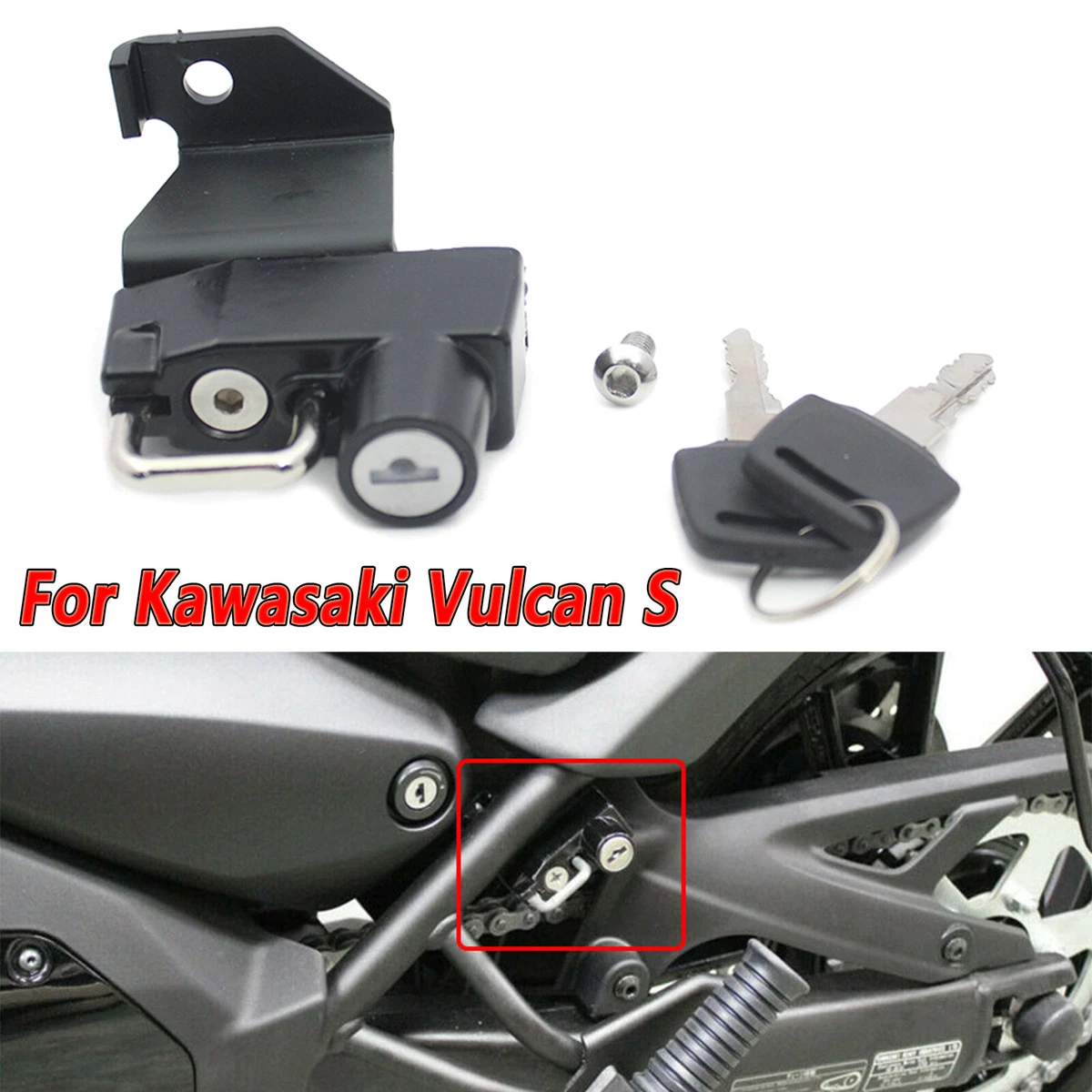 Motorcycle Helmet Lock Key Set For Kawasaki Vulcan S ABS CAFE SE