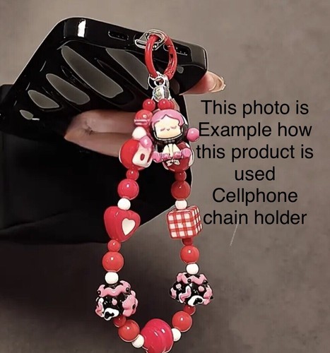 Big Hand Made Moon Boy Cellphone Chain - 第 2/2 張圖片
