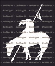 Native American Indian Warrior on Horse - Car Vinyl Die-Cut Peel N' Stick Decals