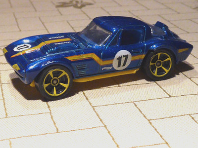 Chevrolet Corvette C2 Grand Sport 1963 von Mattel Hot Wheels in blau