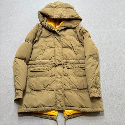 Vintage Adidas NEO Label Puffer Jacket Women's M Brown Hooded Insulated Winter