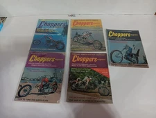 Custom Chopper Magazine Lot ~ 5 Issues From The 1970s ~ Details Below