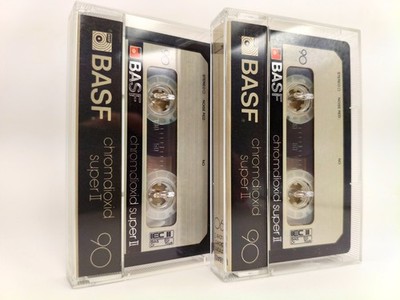 2x BASF  chromdioxid super II 90  I  1982  | unbeschriftet  |   | 1a