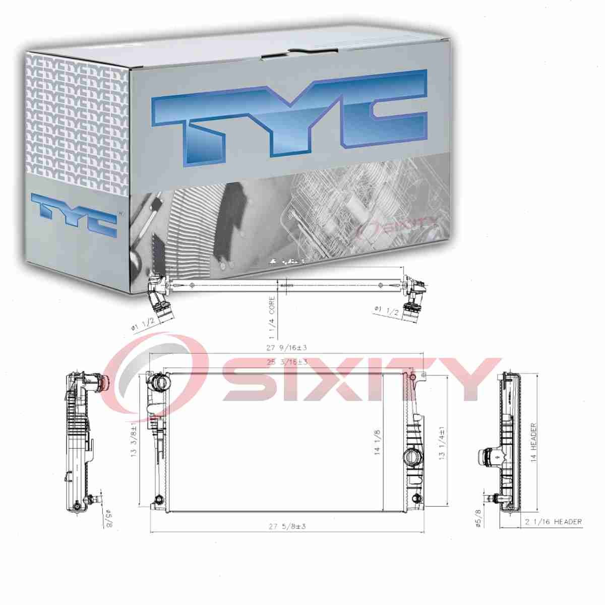 TYC Radiator for 2015-2016 BMW 228i xDrive 2.0L L4 Cooler Cooling Antifreeze rj