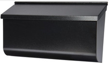 New GIBRALTER Woodland Wall Mount Mailbox L4010WB0 - Black - Galvanized Steel