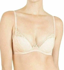 NATORI 721150 Flora Contour Lace Bra Sz 32G Cameo Rose/Cashmere