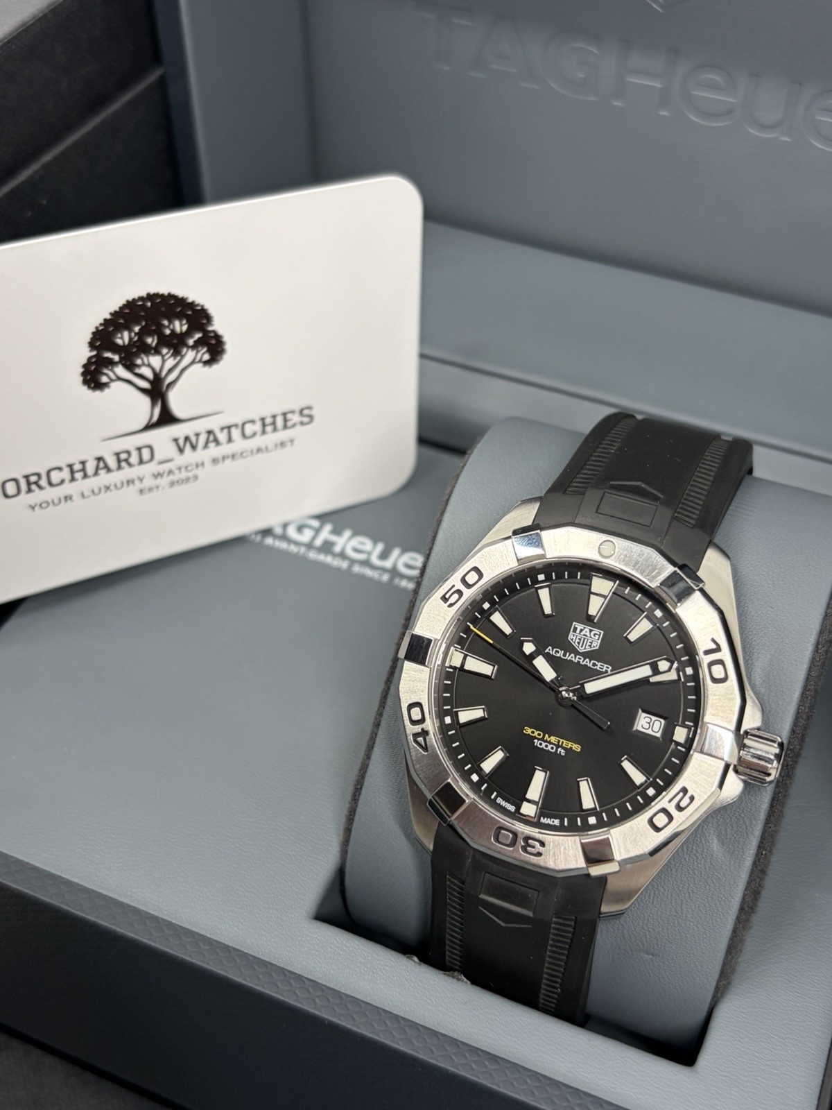 2021 Tag Heuer Aquaracer (WBD1110) Full Set Box And Papers