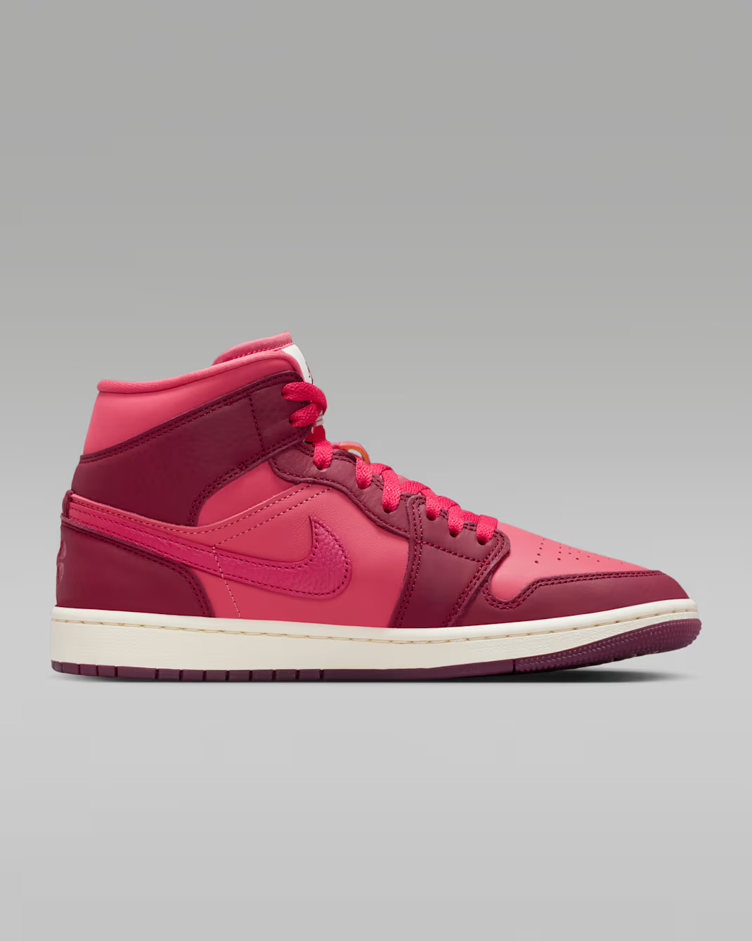 Nike Air Jordan 1 Mid  IB7018-600 Valentine's Day Red Women's Size thumbnail 2