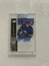 21-22 UD CLEAR CUT Hockey Rookie Auto CC-PA John-Jason Peterka