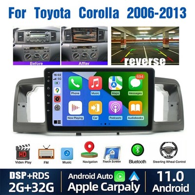 FOR TOYOTA COROLLA 2006-2013 9'' ANDROID 11 CAR STEREO PLAYER RADIO GPS NAVI RDS