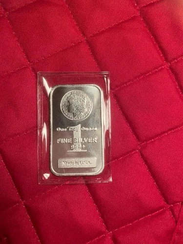 One (1) Troy Ounce New Fine Silver .999 Morgan Bars (Sealed)