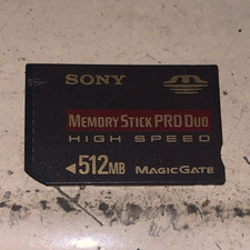Sony Memory Stick PRO Duo 512MB High Speed MagicGate MSX-M512N