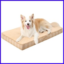 Washable Orthopedic Dog Bed for Large Dogs, XL Waterproof Pet Bed with Egg Cr...